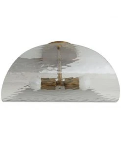 Arteriors Home Bend Flushmount Smoke And Brass 13 Arteriors Home Bend Flushmount Smoke And Brass