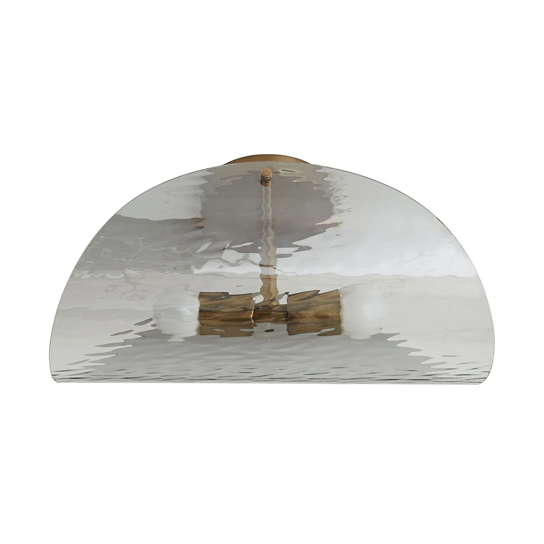 Arteriors Home Bend Flushmount Smoke And Brass 5 Arteriors Home Bend Flushmount Smoke And Brass