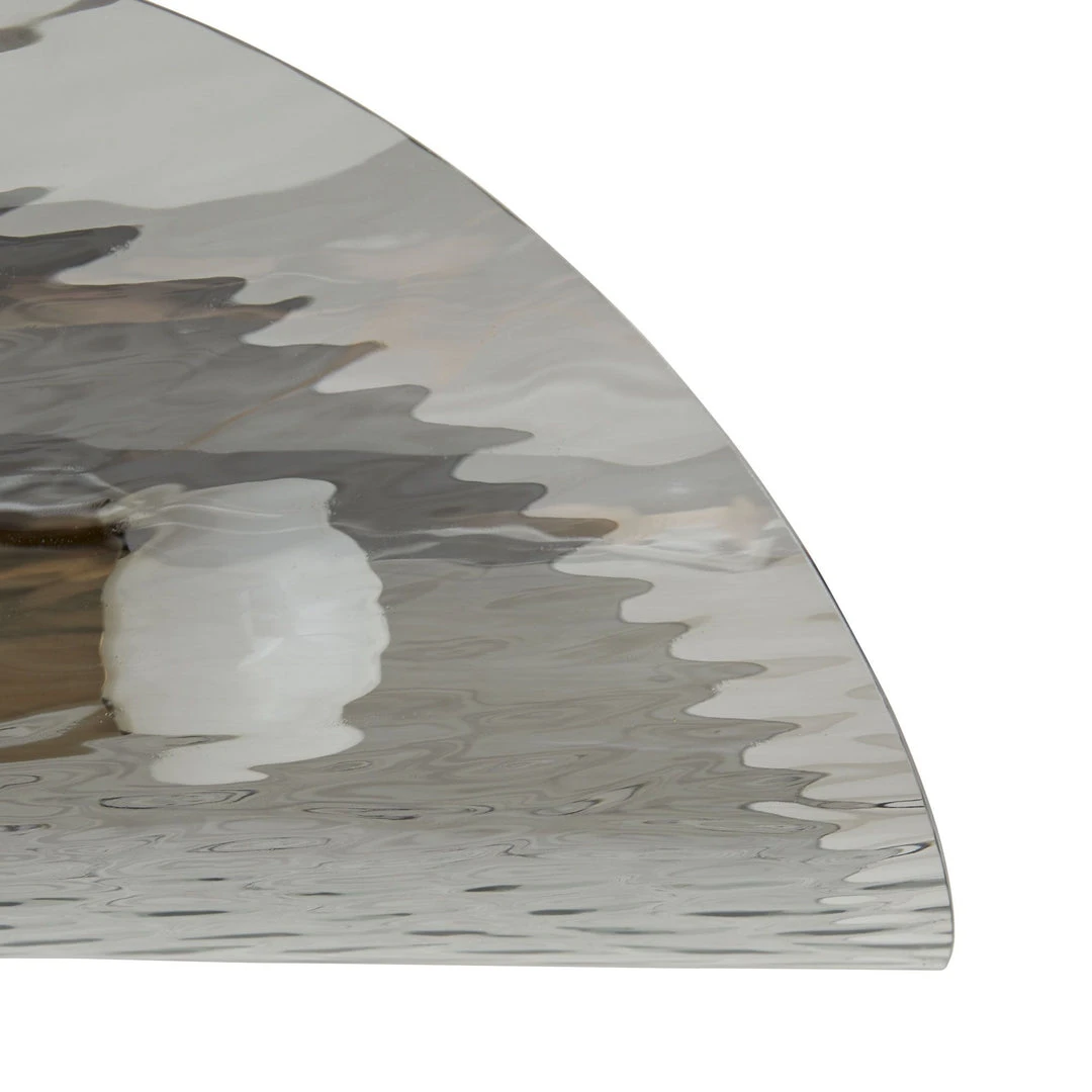 Arteriors Home Bend Flushmount Smoke And Brass 8 Arteriors Home Bend Flushmount Smoke And Brass