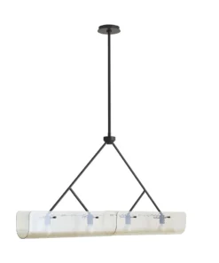 Arteriors Home New Arrivals Bend Linear Pendant Amber Steel