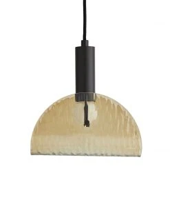 Arteriors Home Bend Pendant Amber Steel