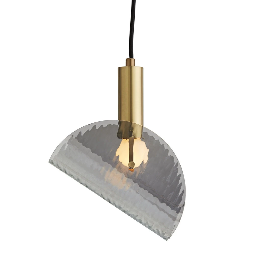 Arteriors Home New Arrivals Bend Pendant Smoke Brass 7 Arteriors Home New Arrivals Bend Pendant Smoke Brass