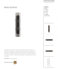 Arteriors Home New Arrivals Bend Sconce Smoke 28 Arteriors Home New Arrivals Bend Sconce Smoke