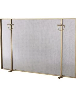 Arteriors Home New Arrivals Brooklyn Fireplace Screen Antique Brass