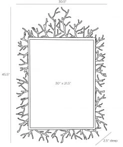 Arteriors Home New Arrivals Coral Twig Mirror 16 Arteriors Home New Arrivals Coral Twig Mirror