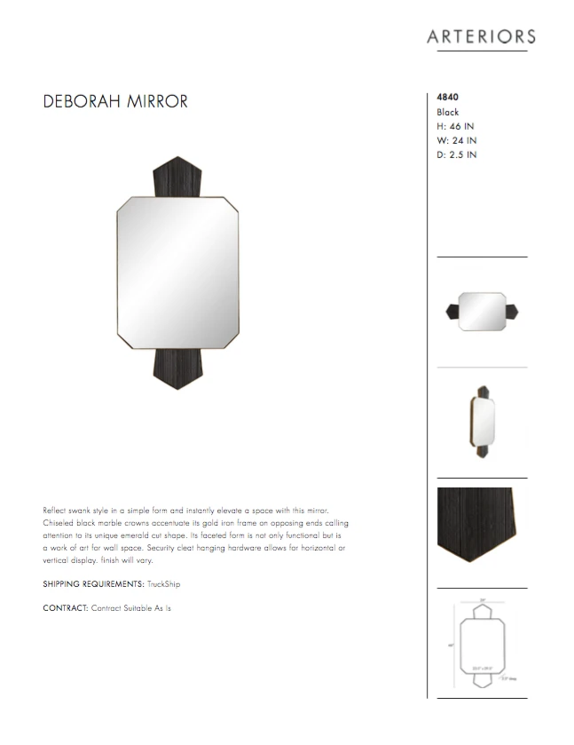 Arteriors Home Deborah Mirror 11 Arteriors Home Deborah Mirror