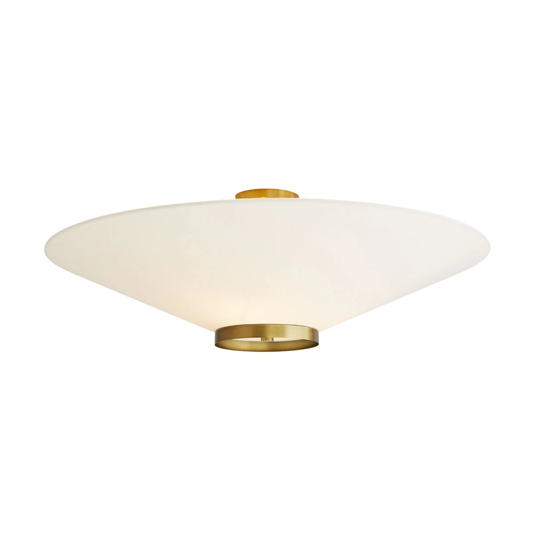 Arteriors Home Decker Semi Flush Antique Brass 4 Arteriors Home Decker Semi Flush Antique Brass