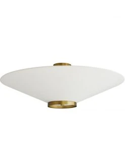Arteriors Home Decker Semi Flush Antique Brass