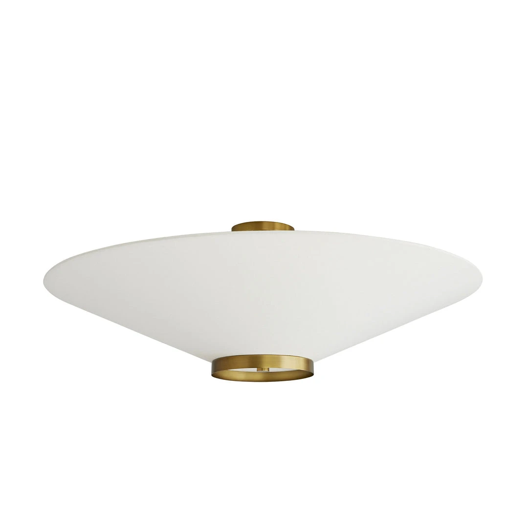 Arteriors Home Decker Semi Flush Antique Brass 3 Arteriors Home Decker Semi Flush Antique Brass