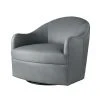 Arteriors Home Delfino Chair Grey Leather Swivel 2 Arteriors Home Delfino Chair Grey Leather Swivel