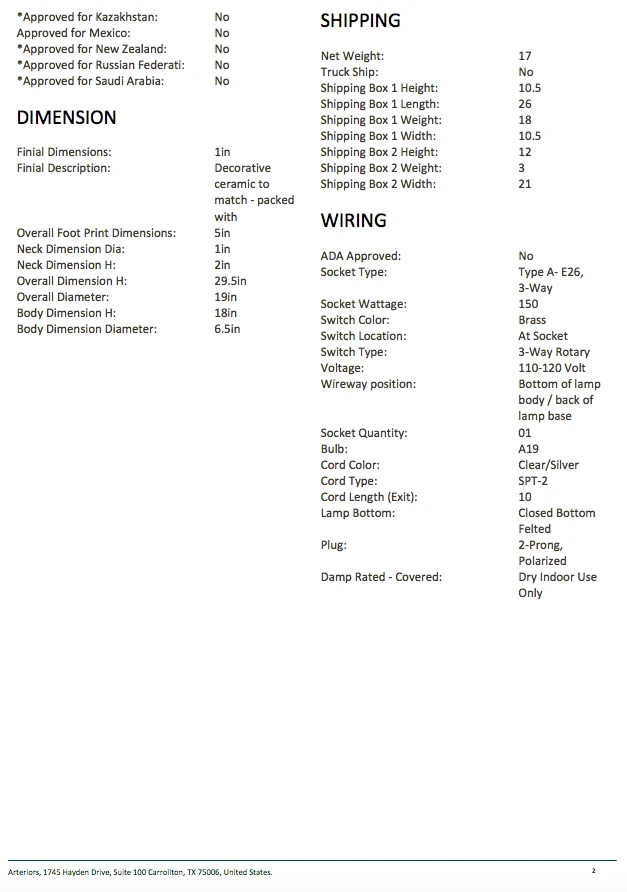 Arteriors Home New Arrivals Denton Lamp 10 Arteriors Home New Arrivals Denton Lamp