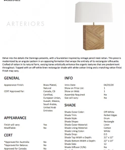 Arteriors Home Domingo Lamp