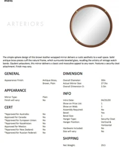 Arteriors Home Edmund Mirror