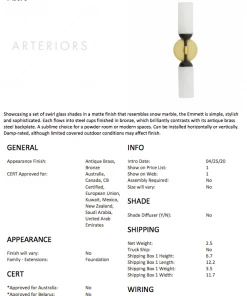 Arteriors Home New Arrivals Emmett Sconce