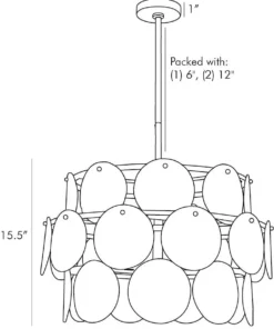 Arteriors Home Evelyn Chandelier 14 Arteriors Home Evelyn Chandelier