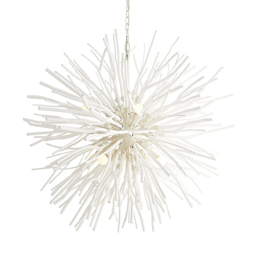 Arteriors Home Finch Chandelier White 6 Arteriors Home Finch Chandelier White
