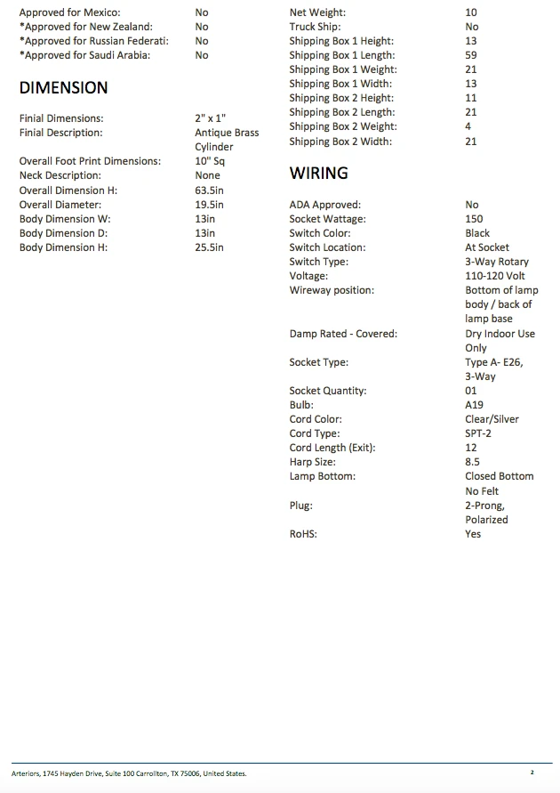 Arteriors Home New Arrivals Frankfurt Floor Lamp 7 Arteriors Home New Arrivals Frankfurt Floor Lamp