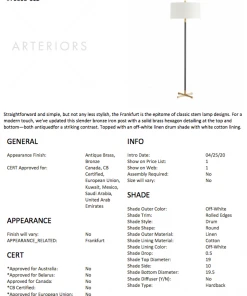 Arteriors Home New Arrivals Frankfurt Floor Lamp 13 Arteriors Home New Arrivals Frankfurt Floor Lamp