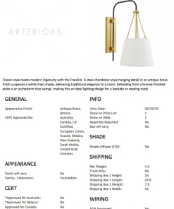 Arteriors Home Franklin Sconce 22 Arteriors Home Franklin Sconce