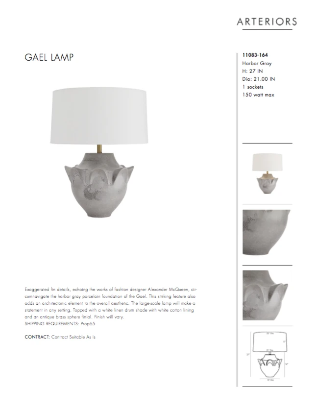 Arteriors Home Gael Lamp New Arrivals 12 Arteriors Home Gael Lamp New Arrivals