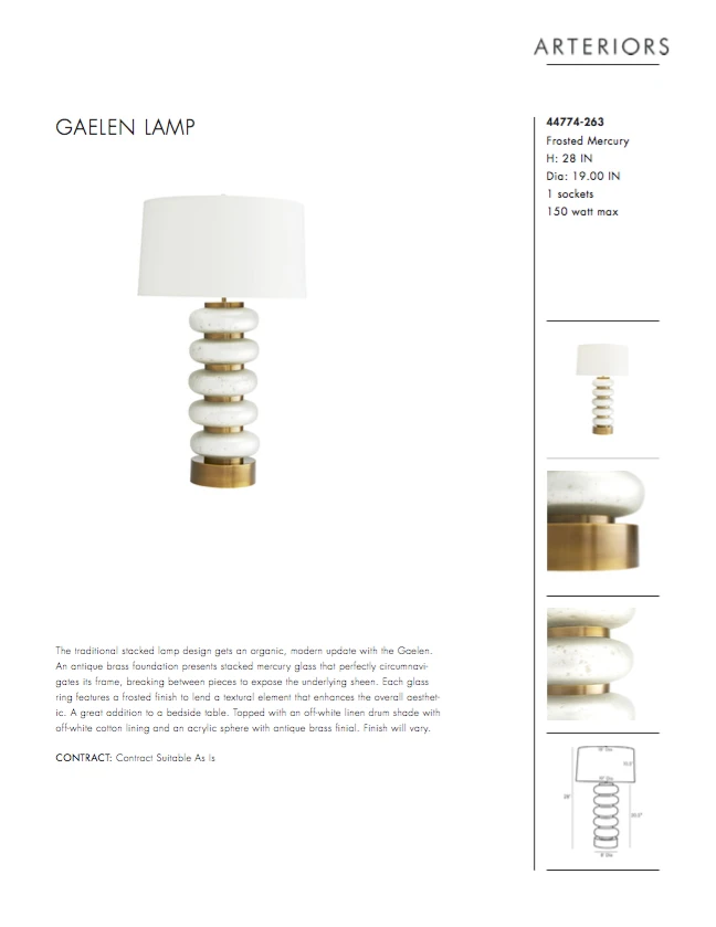 Arteriors Home Gaelen Lamp New Arrivals 12 Arteriors Home Gaelen Lamp New Arrivals