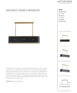 Arteriors Home New Arrivals Glendale Linear Chandelier 25 Arteriors Home New Arrivals Glendale Linear Chandelier