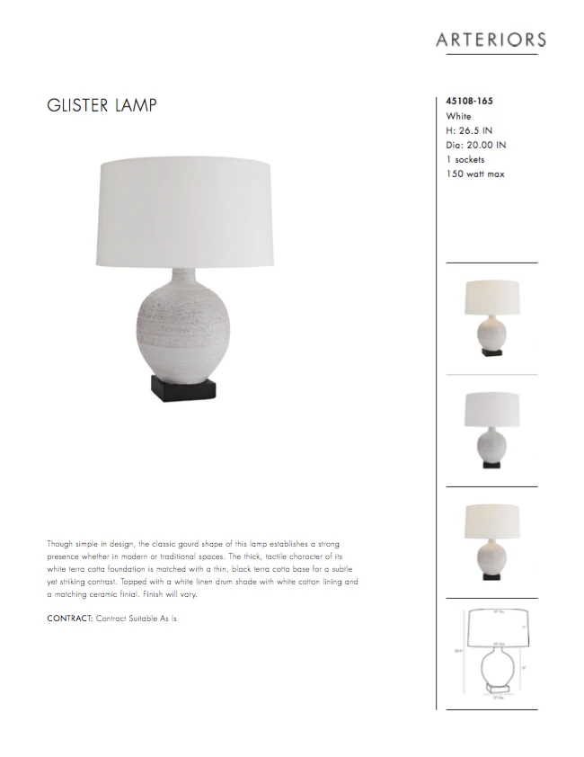 Arteriors Home New Arrivals Glister Lamp 11 Arteriors Home New Arrivals Glister Lamp