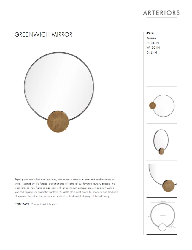 Arteriors Home New Arrivals Greenwich Mirror 13 Arteriors Home New Arrivals Greenwich Mirror
