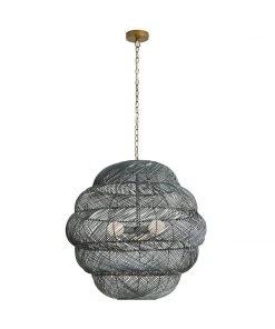 Arteriors Home Gwen Pendant Dark Gray 16 Arteriors Home Gwen Pendant Dark Gray