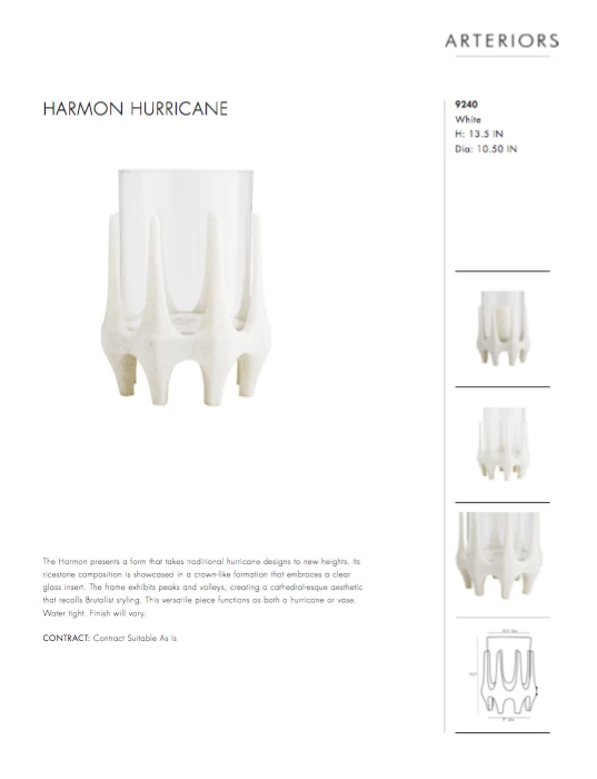 Arteriors Home New Arrivals Harmon Hurricane 9 Arteriors Home New Arrivals Harmon Hurricane
