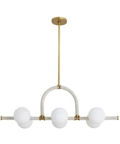 Arteriors Home Harrison Linear Chandelier Antique Brass New Arrivals