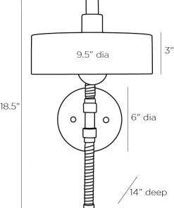 Arteriors Home New Arrivals Aaron Sconce Heritage Brass