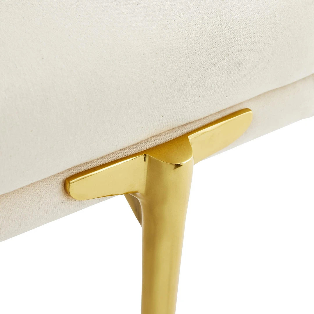 Arteriors Home Andrea Rectangular Bench Muslin 5 Arteriors Home Andrea Rectangular Bench Muslin