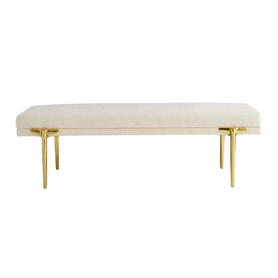 Arteriors Home Andrea Rectangular Bench Muslin 4 Arteriors Home Andrea Rectangular Bench Muslin
