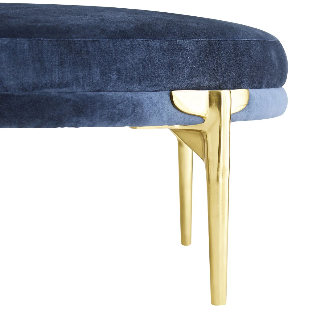 Arteriors Home Andrea Round Ottoman Blue New Arrivals 8 Arteriors Home Andrea Round Ottoman Blue New Arrivals