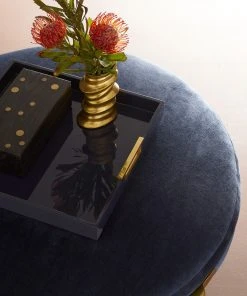 Arteriors Home Andrea Round Ottoman Blue New Arrivals 13 Arteriors Home Andrea Round Ottoman Blue New Arrivals