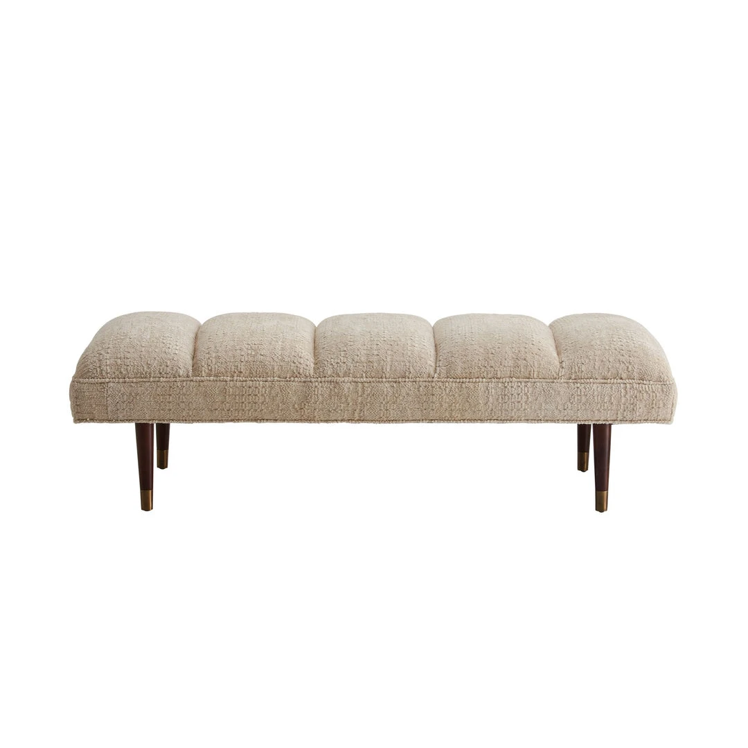 Arteriors Home Christophe Bench Almond Chenille 3 Arteriors Home Christophe Bench Almond Chenille