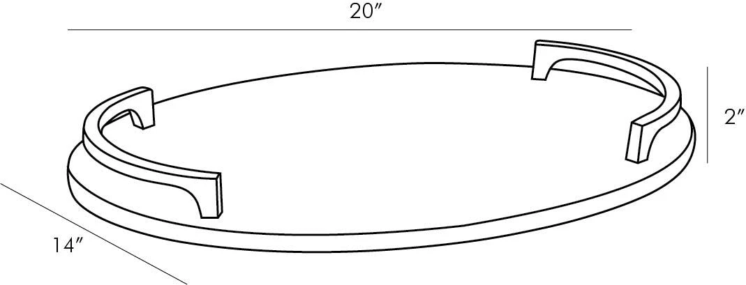 Arteriors Home Collie Tray 8 Arteriors Home Collie Tray