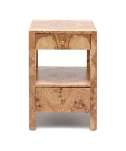 Made Goods New Arrivals Lindsey Single Nightstand Olive Ash Veneer