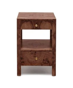 Made Goods Lindsey Single Nightstand Walnut Veneer