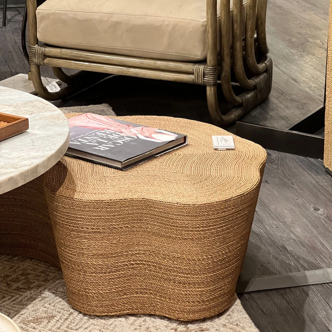 Arteriors Home Meadow Cocktail Table Natural Abaca New Arrivals Arteriors Home Meadow Cocktail Table Natural Abaca New Arrivals