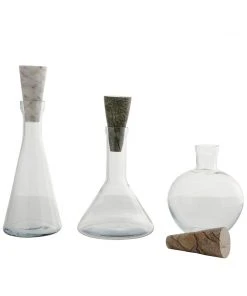 Arteriors Home Oaklee Decanters Set Of Three New Arrivals