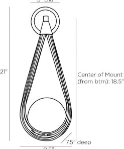 Arteriors Home Ova Sconce