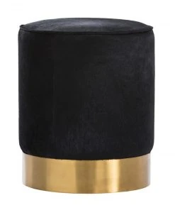 Arteriors Home Pratt Ottoman Black New Arrivals