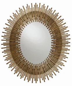 Deals CLAYTON GRAY HOME Store 38 Arteriors Home New Arrivals Prescott Large Oval Iron Mirror Gold Leaf