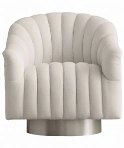 Arteriors Home New Arrivals Springsteen Chair Muslin Champagne Swivel