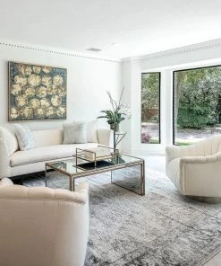 Arteriors Home New Arrivals Springsteen Chair Muslin Champagne Swivel