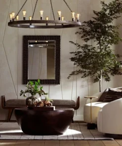 Arteriors Home Clint Large Cocktail Table Antique Bronze