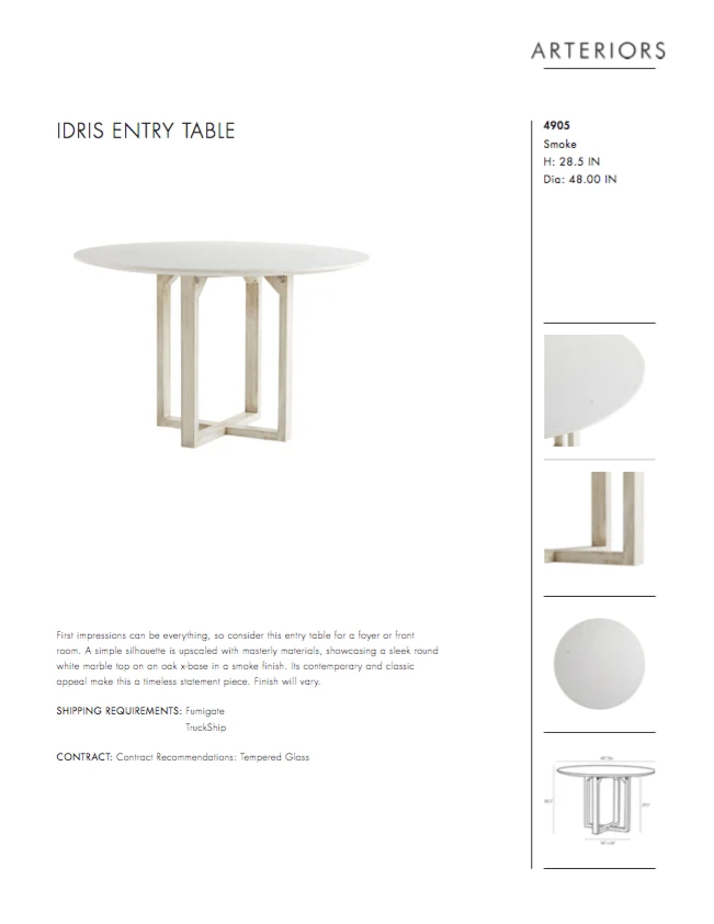 Arteriors Home New Arrivals Idris Entry Table 9 Arteriors Home New Arrivals Idris Entry Table