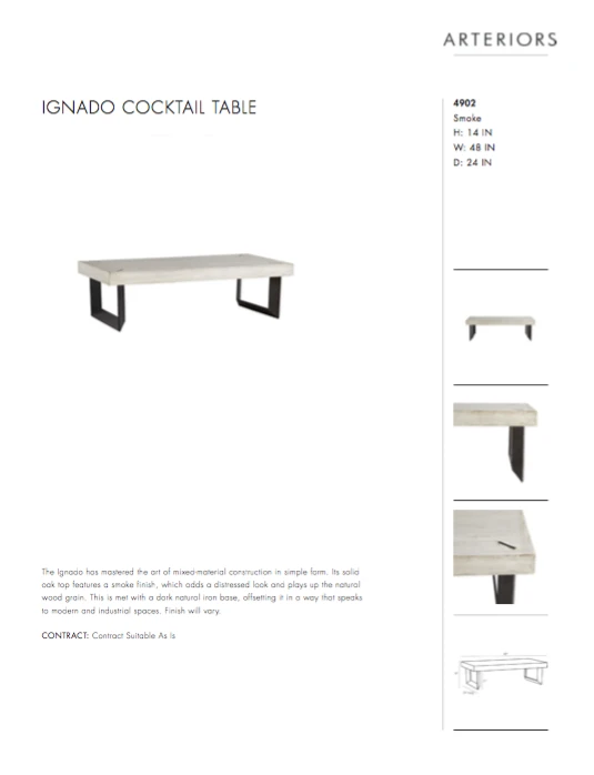 Arteriors Home New Arrivals Ignado Cocktail Table 8 Arteriors Home New Arrivals Ignado Cocktail Table